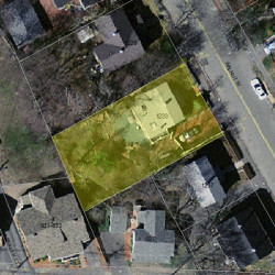 1233 Walnut St, Newton MA 02461-1820 aerial view