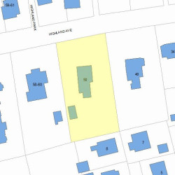50 Highland Ave, Newton MA 02460-1811 plot plan