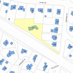 757 Chestnut St, Newton MA 02468-2323 plot plan