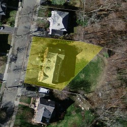 32 Avondale Rd, Newton MA  02459-1619 aerial view