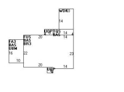 51 Caroline Park, Newton MA  02468-1101 floor plan