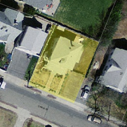 33 Orris St, Newton MA  02466-1313 aerial view