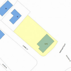 1479 Washington St, Newton MA 02465-2217 plot plan