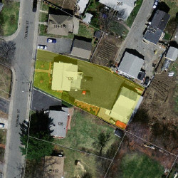 120 Tolman St, Newton MA 02465-1022 aerial view