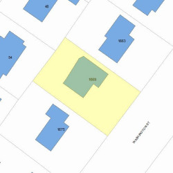 1669 Washington St, Newton MA 02465-2229 plot plan