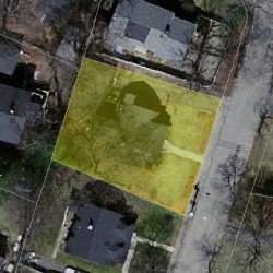 37 Williston Rd, Newton MA  02466-2222 aerial view