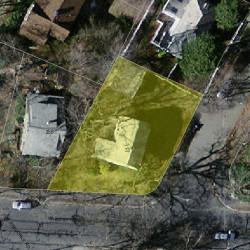 33 Coolidge Rd, Newton MA 02459-1201 aerial view