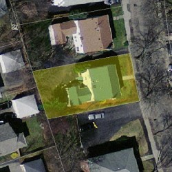 19 Blake St, Newton MA  02460-2005 aerial view
