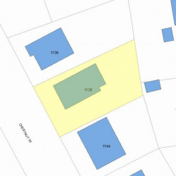 1138 Chestnut St, Newton MA 02464-1309 plot plan