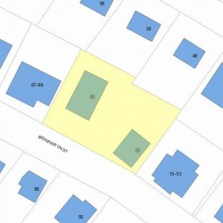 63 Bennington St, Newton MA 02458-1901 plot plan