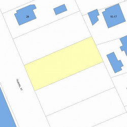 32 Chapel St, Newton MA  02458-1011 plot plan