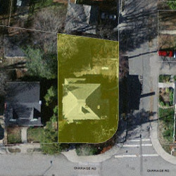 599 Commonwealth Ave, Newton MA 02459-1628 aerial view
