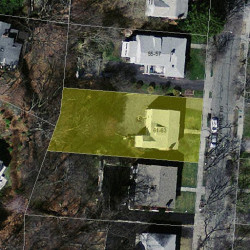 63 Cloverdale Rd, Newton MA 02461-1810 aerial view