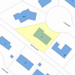 12 Kappius Path, Newton MA 02459-3713 plot plan