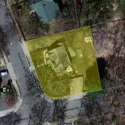 40 Fernwood Rd, Newton MA 02465-1841 aerial view