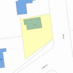 9 Gay St, Newton MA 02460-2212 plot plan