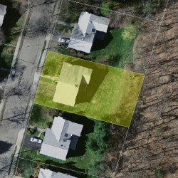 90 Adeline Rd, Newton MA 02459-2705 aerial view