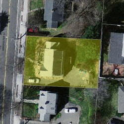 124 Winchester St, Newton MA 02461-2130 aerial view