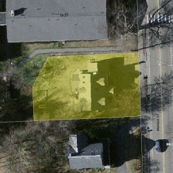 25 Parker St, Newton MA  02459-2544 aerial view