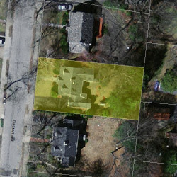 69 Garland Rd, Newton MA  02459-1741 aerial view