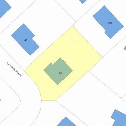 52 Larchmont Ave, Newton MA  02468-2031 plot plan