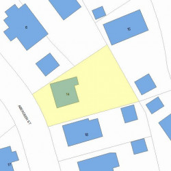 14 Aberdeen St, Newton MA  02461-1802 plot plan
