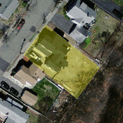 42 Chandler Pl, Newton MA 02464-1402 aerial view