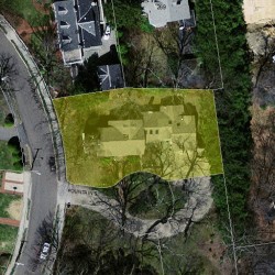 74 Fountain St, Newton MA  02465-3023 aerial view