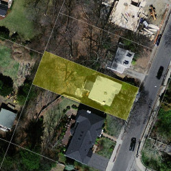 75 Beethoven Ave, Newton MA 02468-1732 aerial view