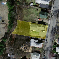 21 Crescent St, Newton MA  02465-2007 aerial view