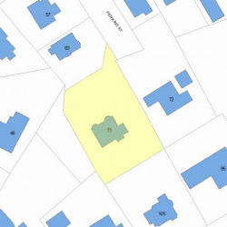 73 Perkins St, Newton MA 02465-2302 plot plan