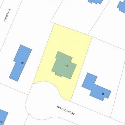 19 Mary Mount Rd, Newton MA  02466-2813 plot plan