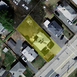 1599 Washington St, Newton MA  02465-2222 aerial view