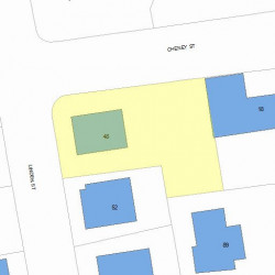 48 Linden St, Newton MA 02464-1432 plot plan