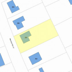 296 Winchester St, Newton MA 02461-2054 plot plan