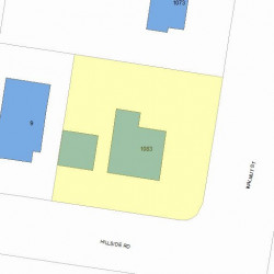 1083 Walnut St, Newton MA 02461-1262 plot plan