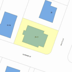 29 Fayette St, Newton MA 02458-1438 plot plan