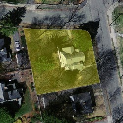 4 Oakwood Ter, Newton MA  02459-1424 aerial view