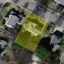 86 Allerton Rd, Newton MA  02459-2458 aerial view