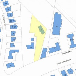 51 Commonwealth Ave, Newton MA 02459 plot plan