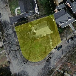 61 Alban Rd, Newton MA  02468-1934 aerial view