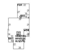 90 Fairlee Rd, Newton MA 02468-2026 floor plan