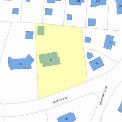 31 Montvale Rd, Newton MA  02459-1359 plot plan