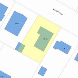 50 Washington St, Newton MA  02458-2220 plot plan