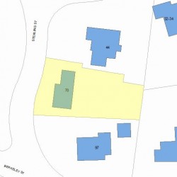 70 Sterling St, Newton MA  02465-2635 plot plan