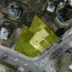 621 California St, Newton MA 02460-1242 aerial view