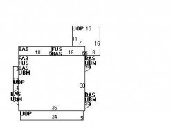316 Franklin St, Newton MA 02458-2301 floor plan