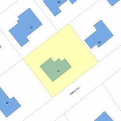 54 Bonad Rd, Newton MA 02465-2949 plot plan