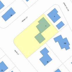 8 Hersey St, Newton MA  02461-1711 plot plan