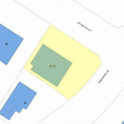 40 Arlington St, Newton MA 02458-2424 plot plan